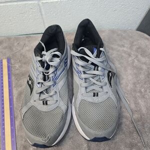 Saucony Men's Gray and Blue Athletic Shoes
